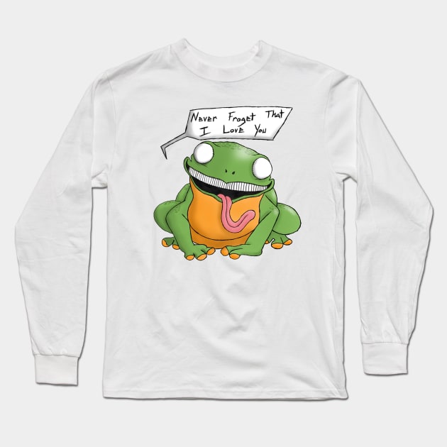 Frog Long Sleeve T-Shirt by TheDoodleDream